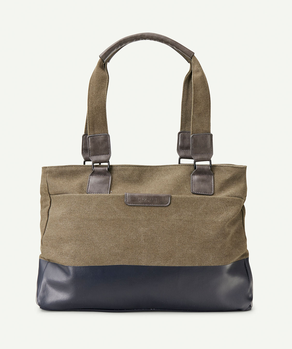 Canvas Contrast Graphic Pinched Tote Bag | Calvin Klein