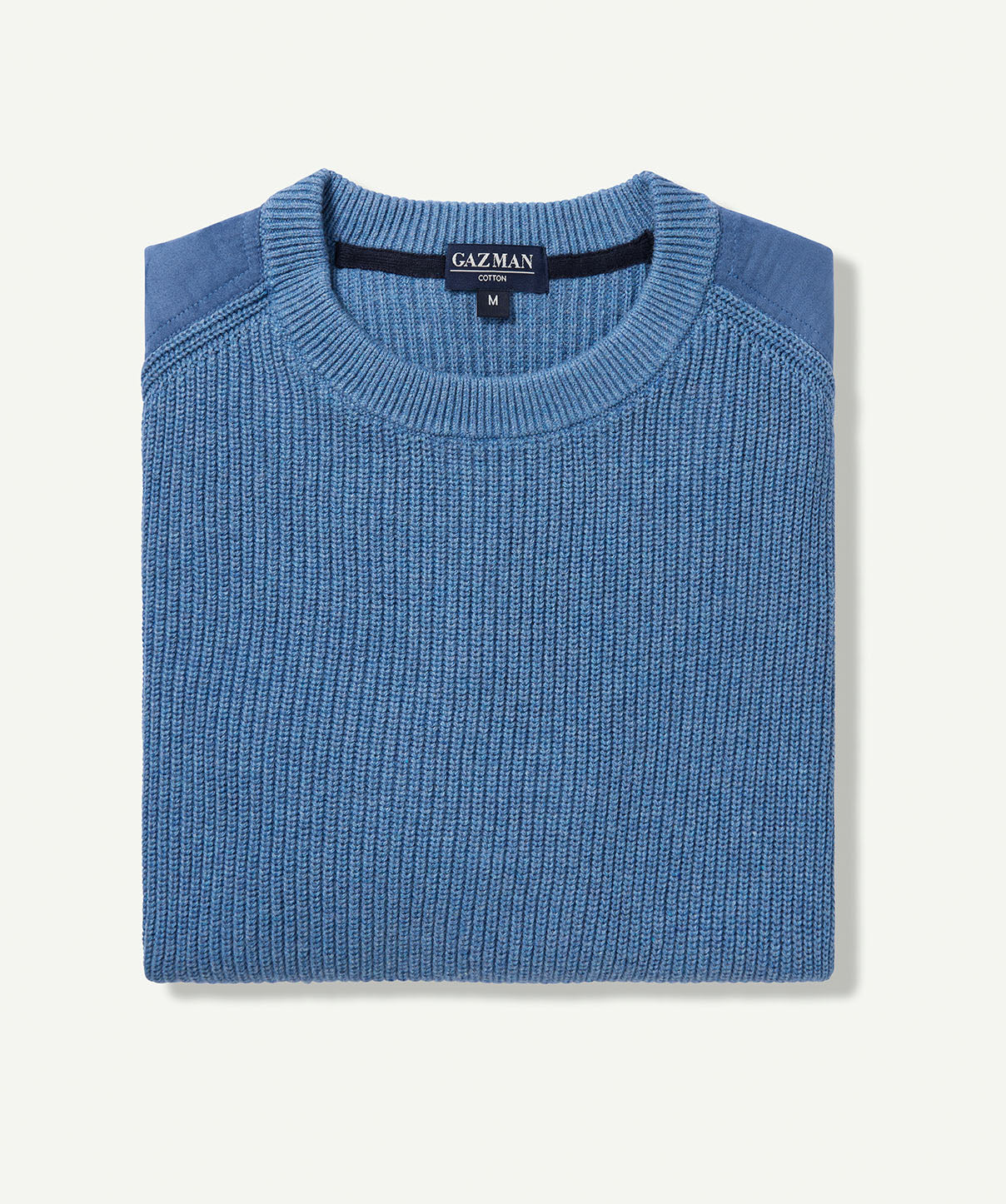 Chunky Fishermans Crew Knit Slate x knitwear GAZMAN