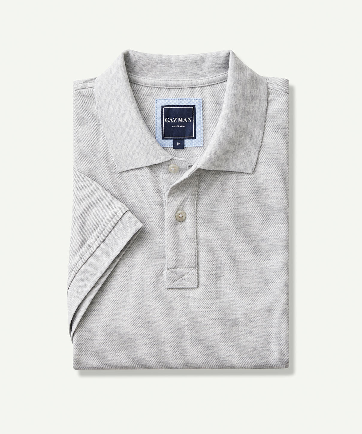 Classic Pique Polo Grey Marle x polos GAZMAN