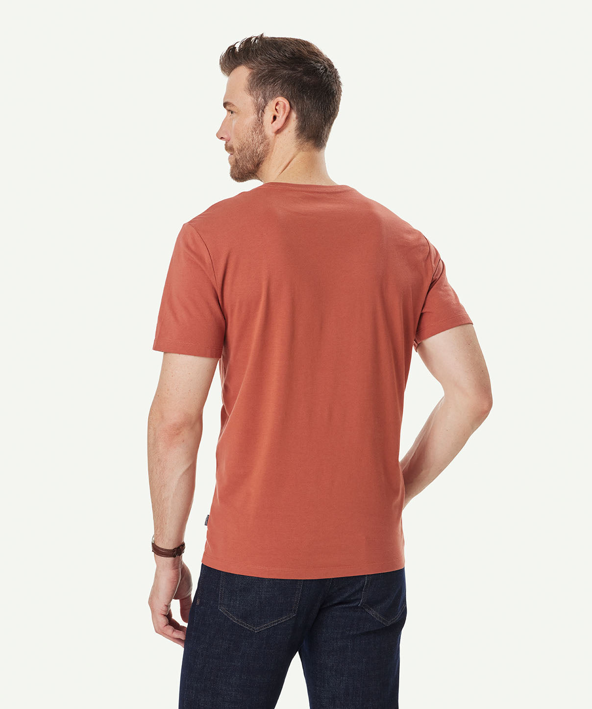 Basic Crew T-shirt - Terracotta - T-Shirts - GAZMAN