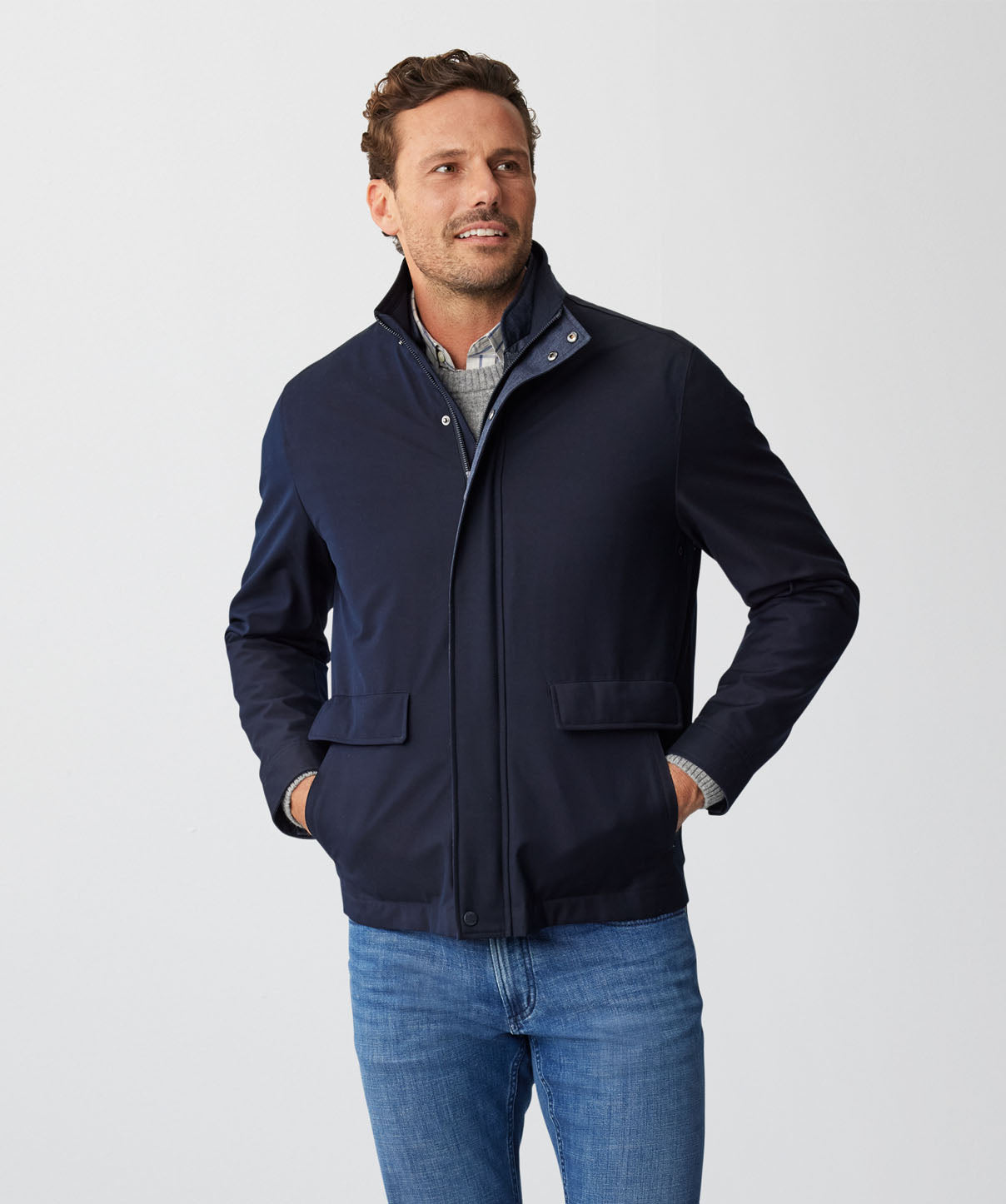 Hampton 2-In-1 Jacket - Navy - Casual Jackets - GAZMAN