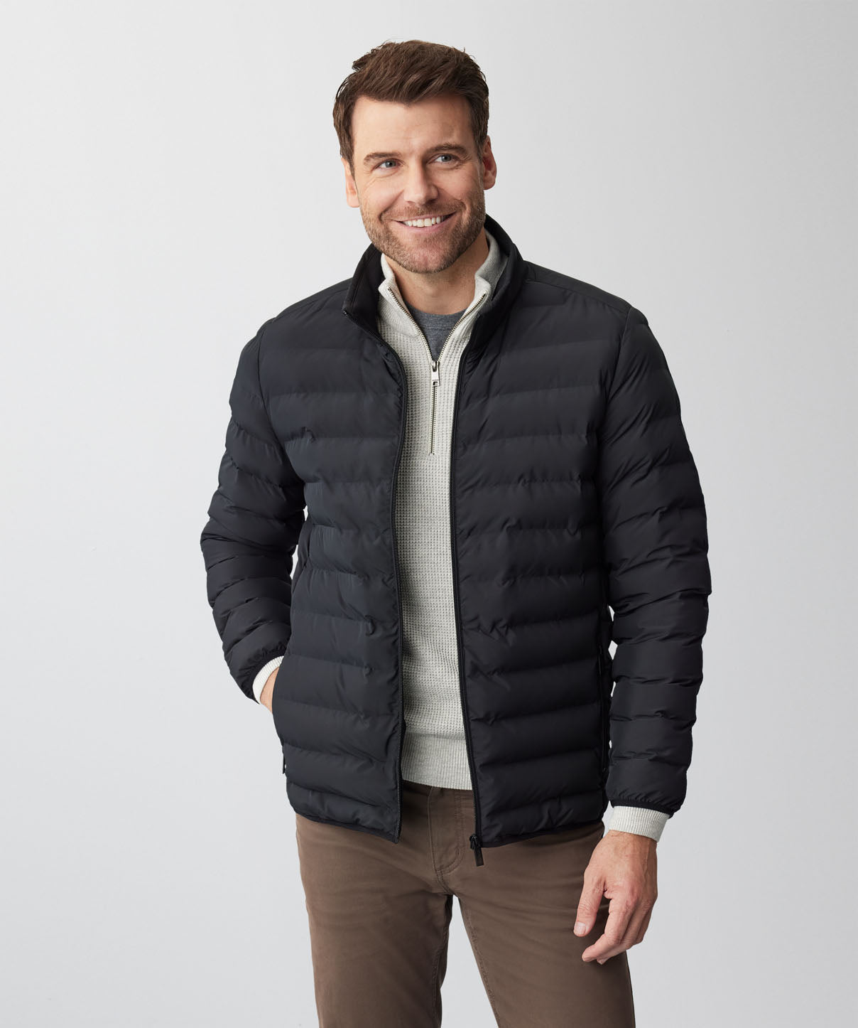 Heatseal Puffer Jacket - Black - Casual Jackets - GAZMAN