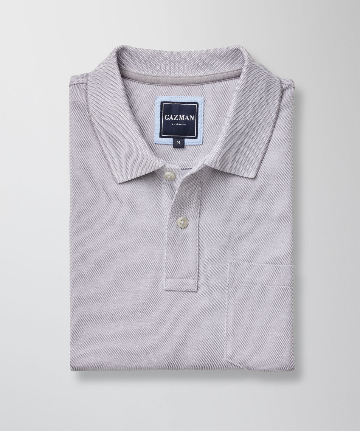 Oxford Pocket Polo - Grey - x-polos - GAZMAN