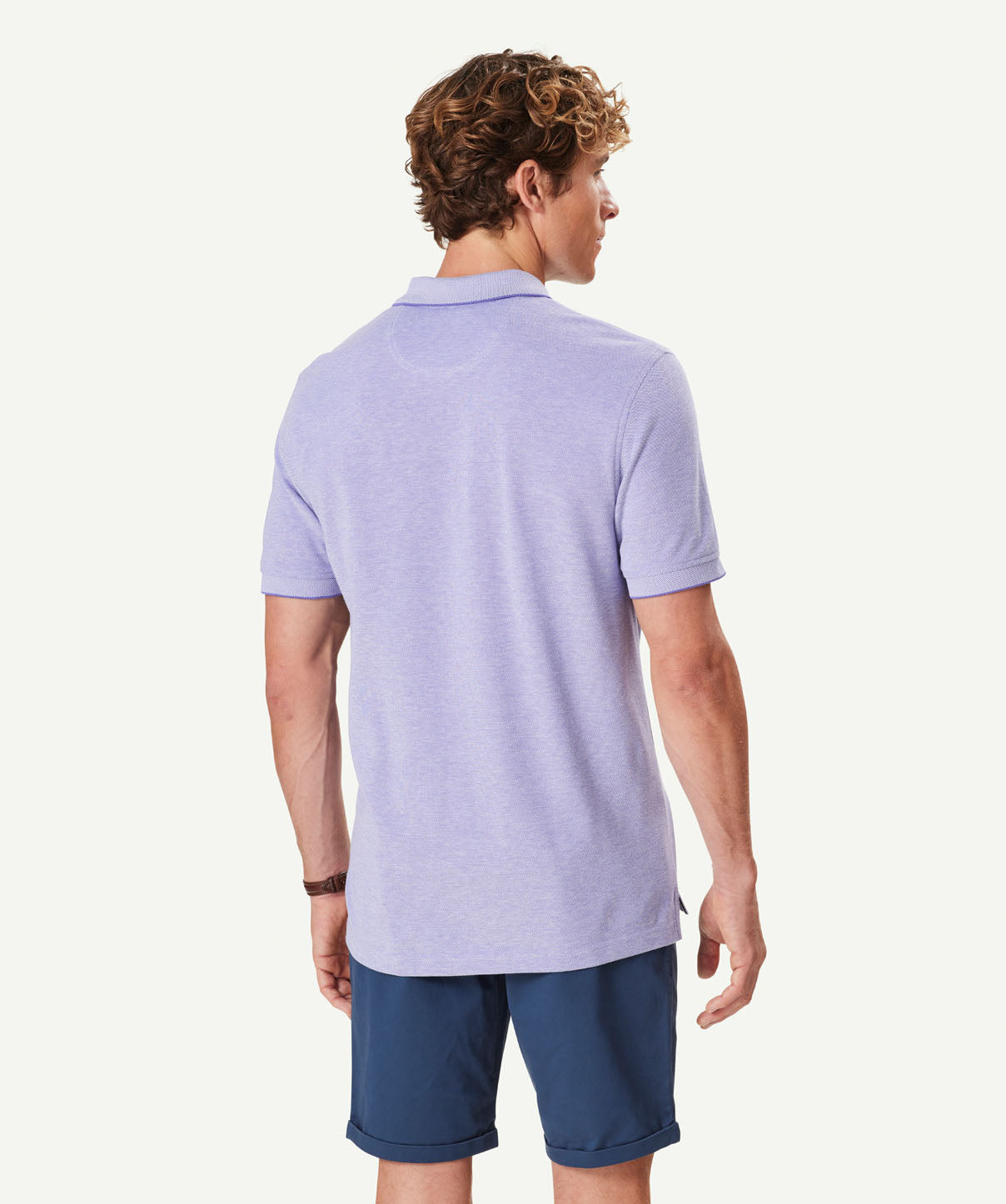 Oxford Pocket Polo Shirt - Violet - Polos - GAZMAN