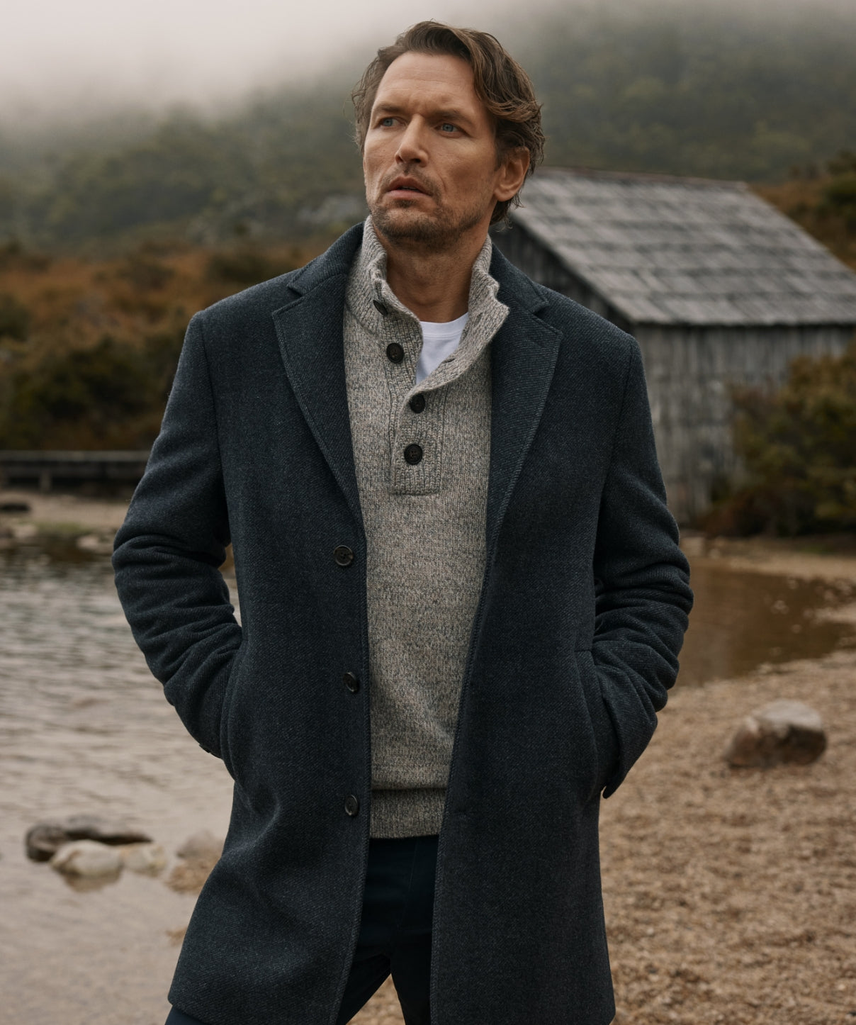 Collins Overcoat - Charcoal - Casual Jackets - GAZMAN