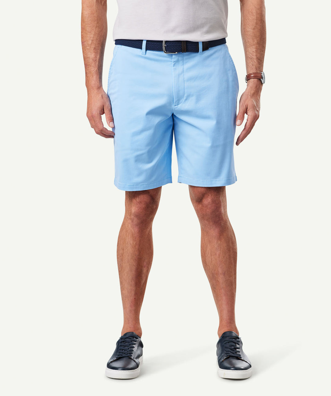 Comfort Twill Shorts - Blue - Shorts - GAZMAN