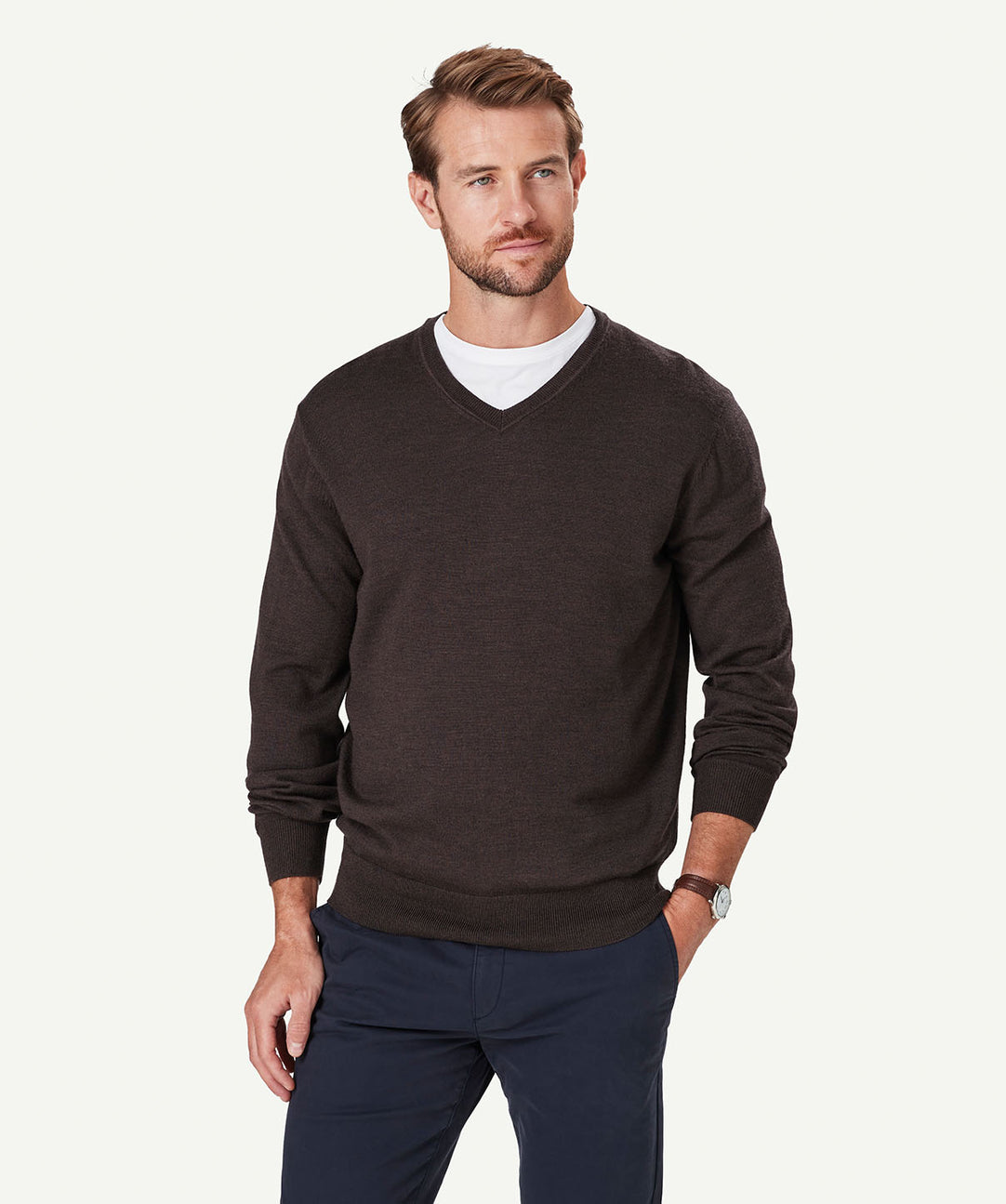 Four Ways to Wear a V-Neck Sweater for Men - GAZMAN