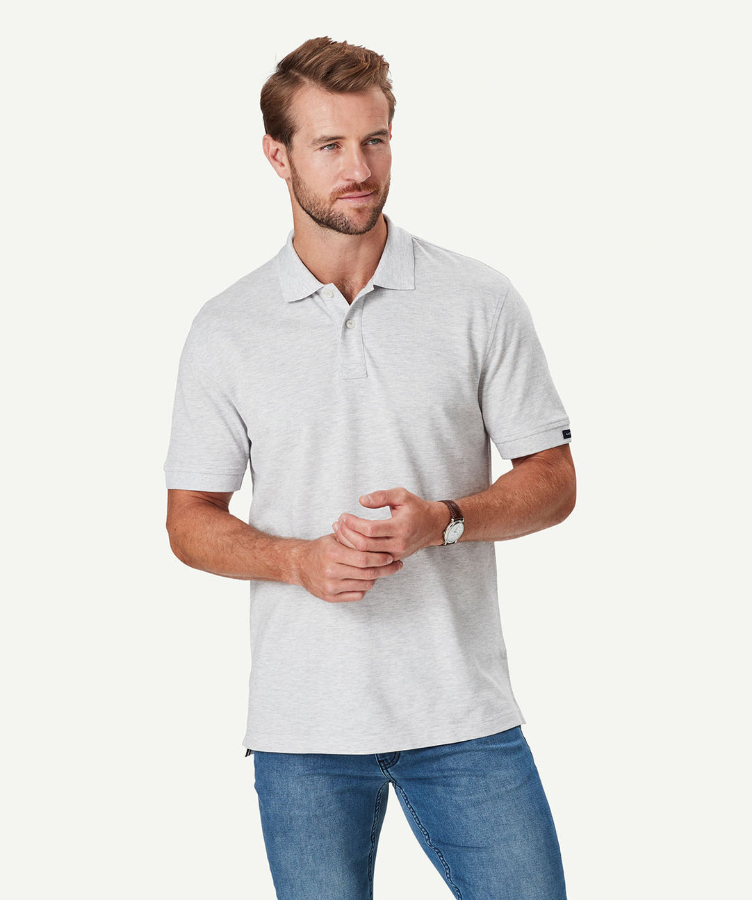 Grey 2025 pique polo