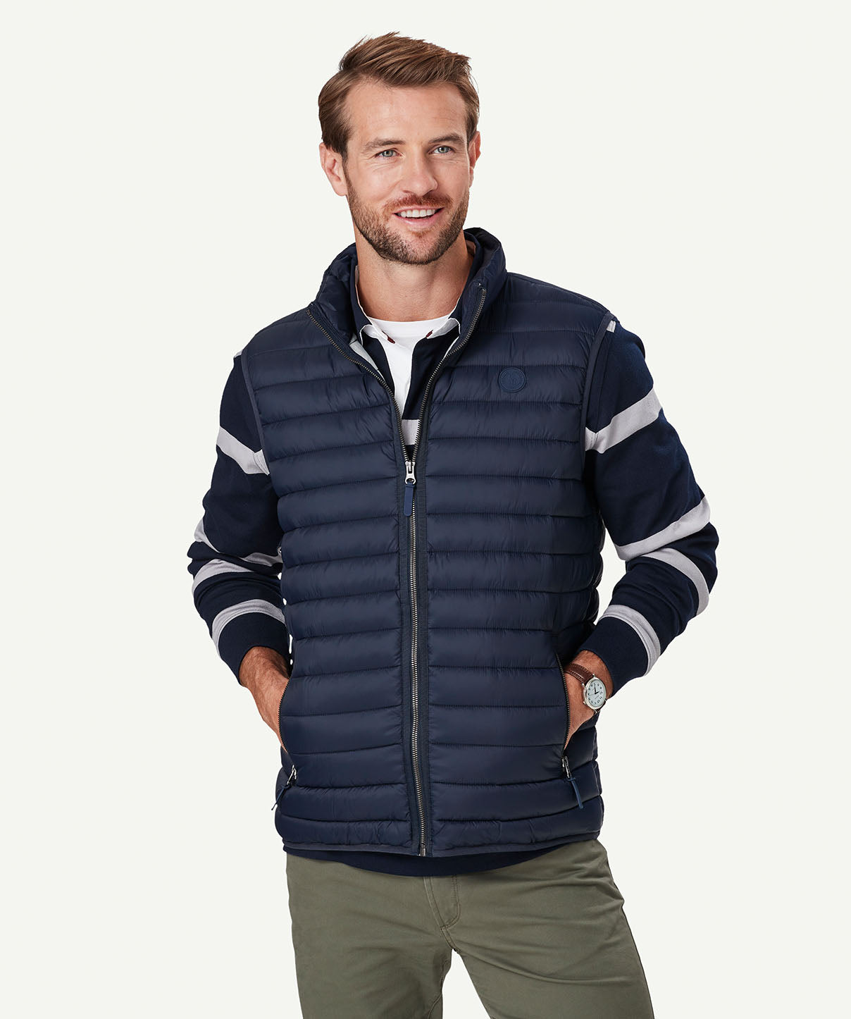 Lightweight Puffer Vest - Navy - Vests - GAZMAN