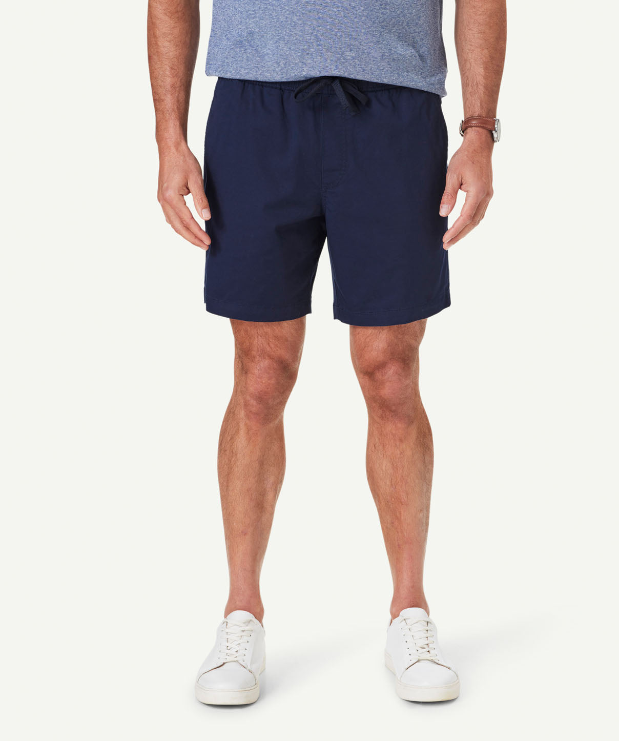 Throw on Short - Navy - Shorts - GAZMAN