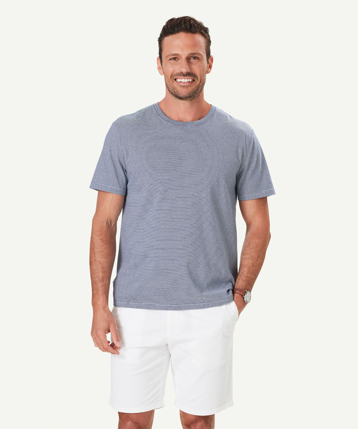 Weekend Stripe T-shirt - Navy - T-Shirts - GAZMAN