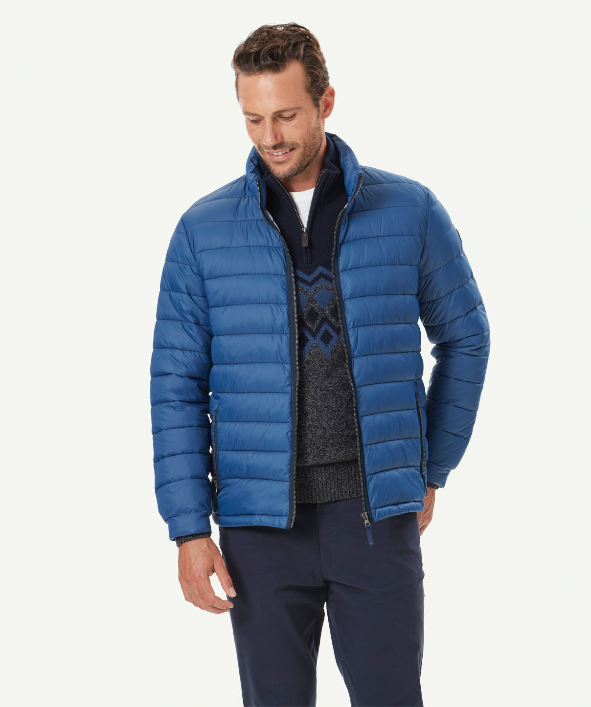 Lightweight Puffer Jacket - Denim - Casual Jackets - GAZMAN