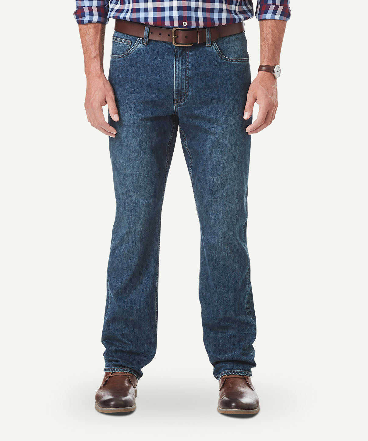 Classic Stretch Jeans - Dark Indigo - Jeans - GAZMAN