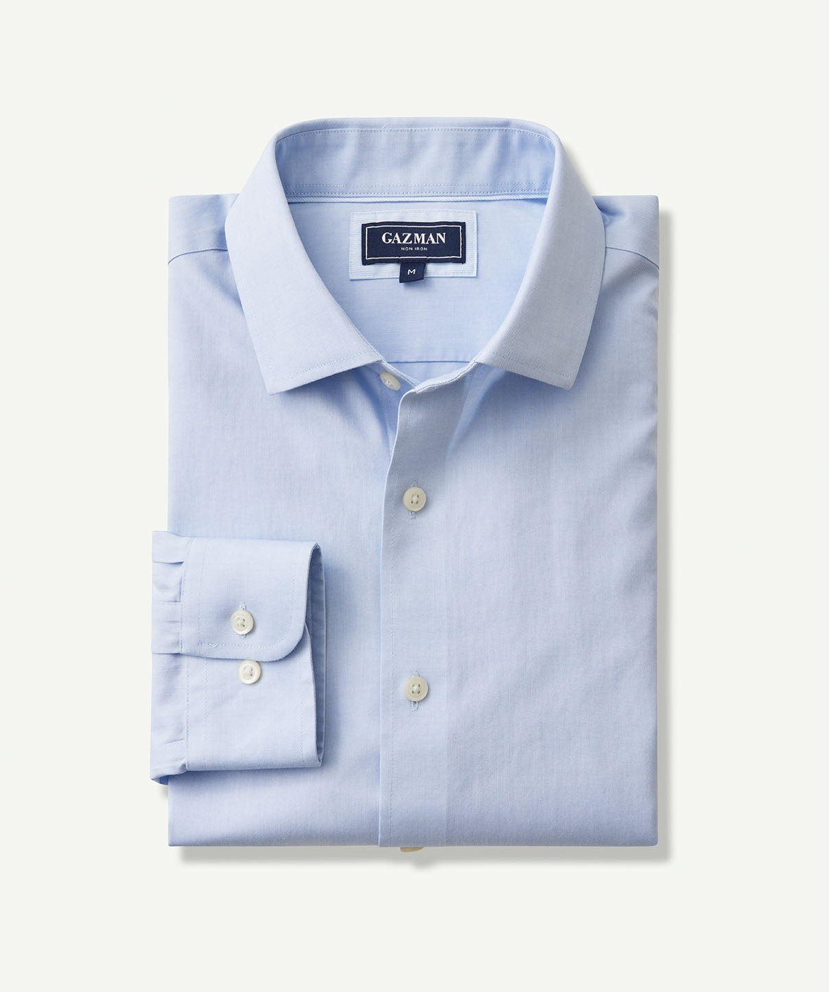 Non-Iron Business Long Sleeve Shirt - Light Blue - Long Sleeve Shirts ...