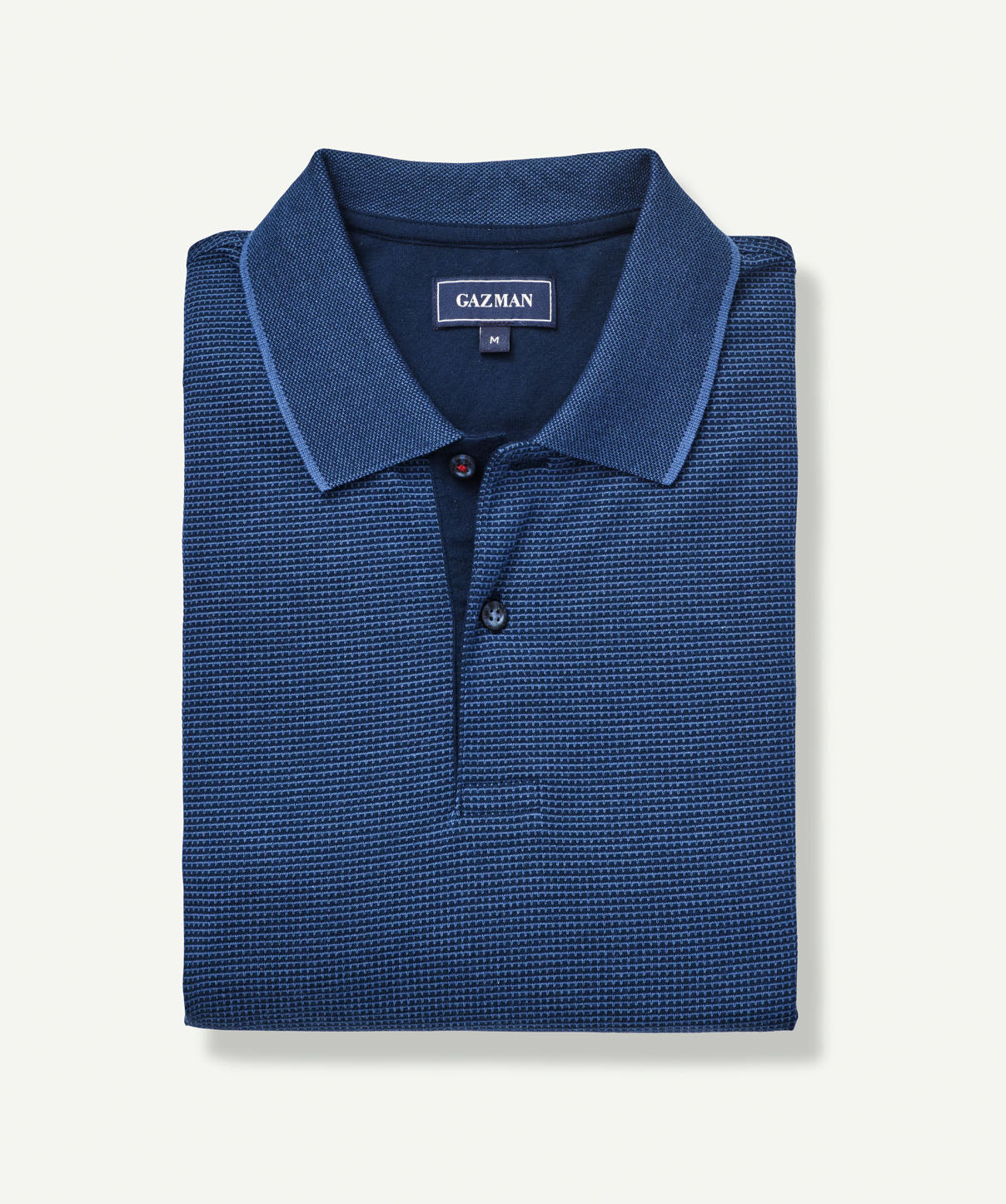 Smart Jacquard Polo - Petrol - Polos - GAZMAN