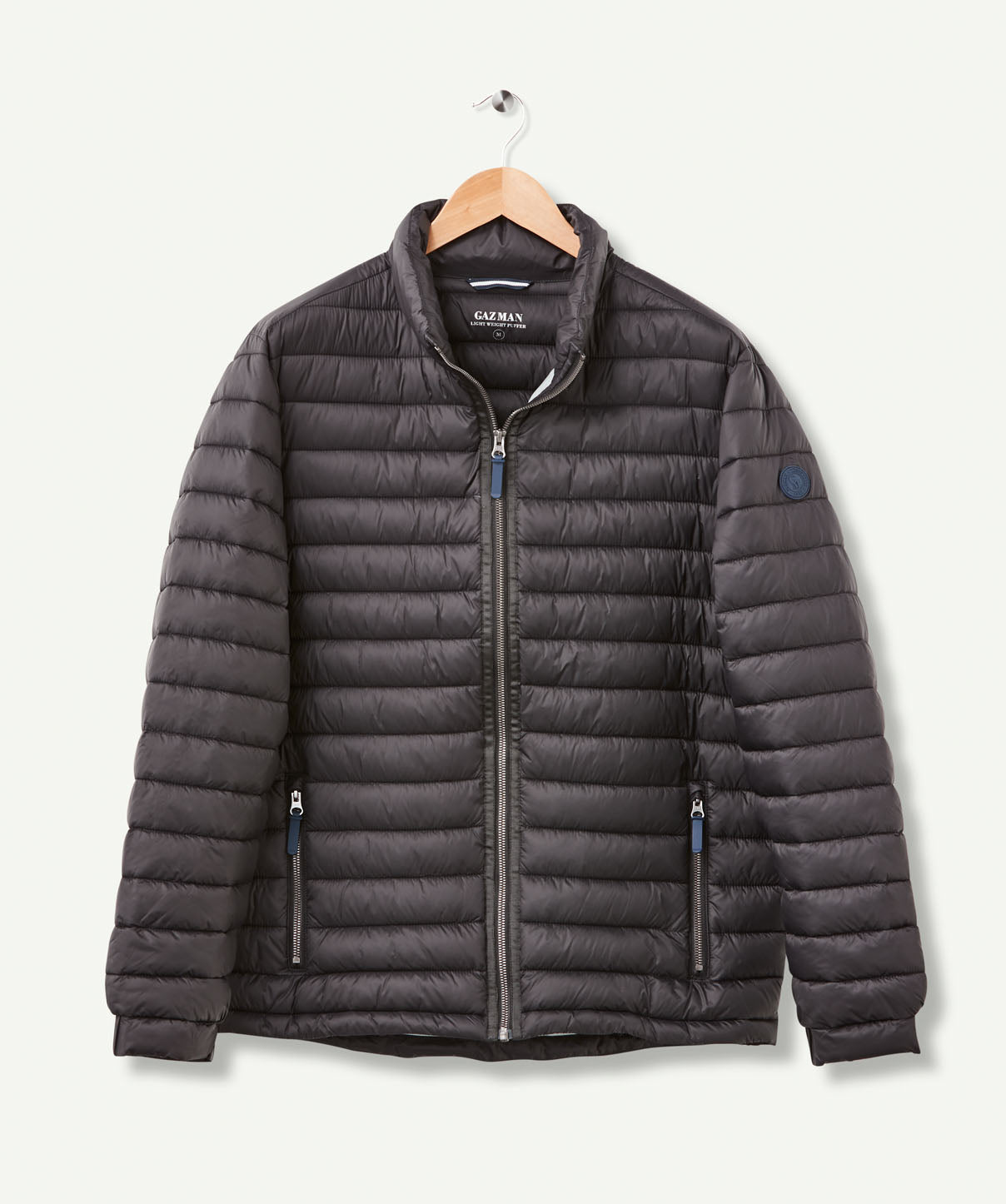 Lightweight Puffer Jacket - Black - Casual Jackets - GAZMAN