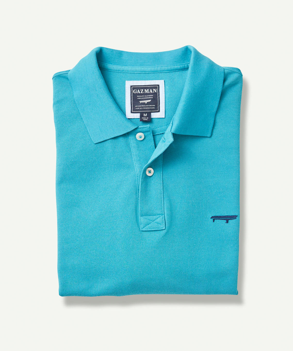 Classic Pique Polo - Mid Green - Polos - GAZMAN