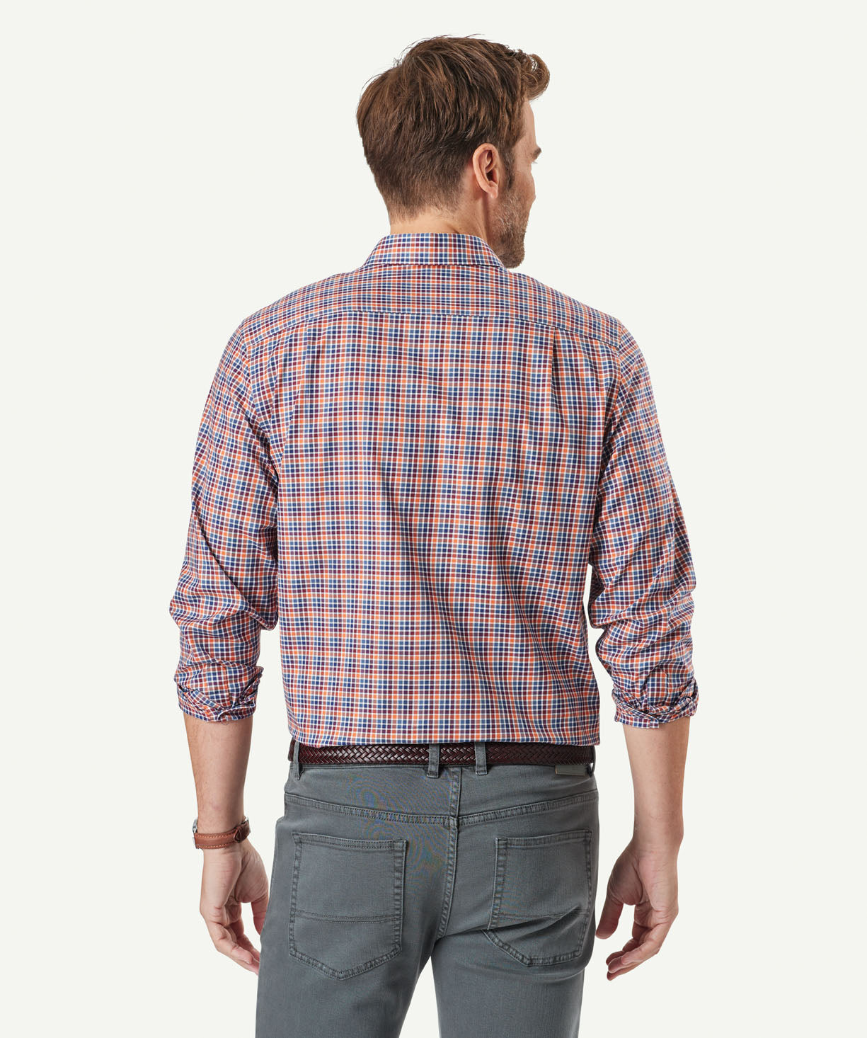 Easy Care Twill Long Sleeve Shirt - Burnt Orange - Long Sleeve Shirts ...