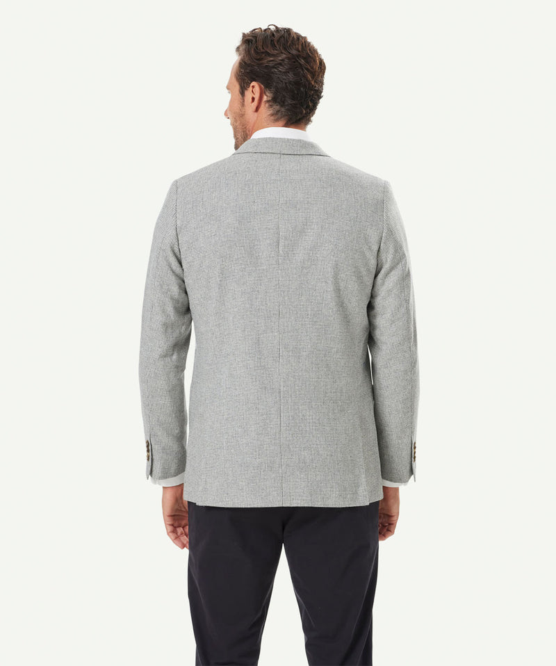 Grey houndstooth sport on sale coat