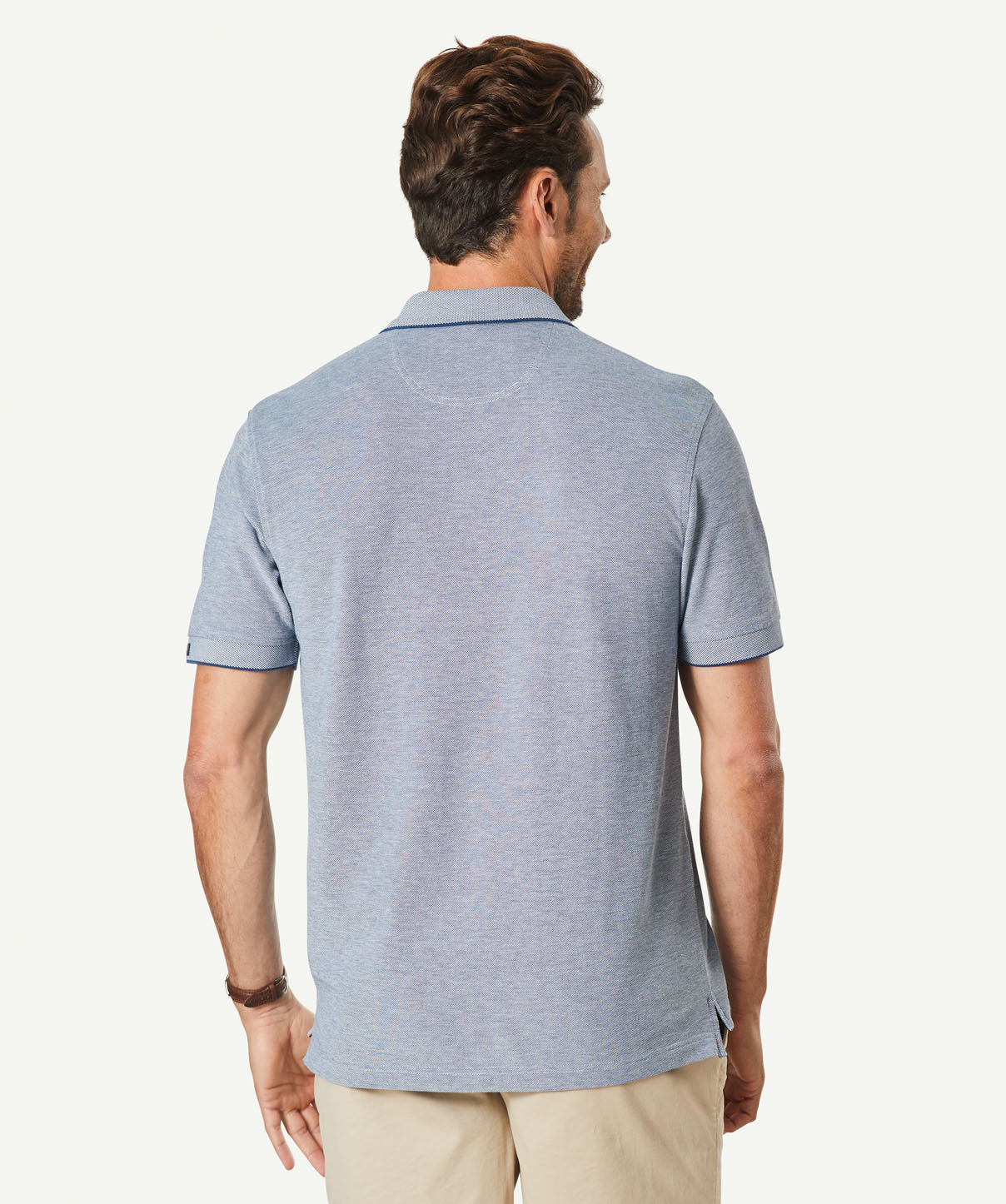 Oxford Pocket Polo Shirt - Navy - Polos - GAZMAN