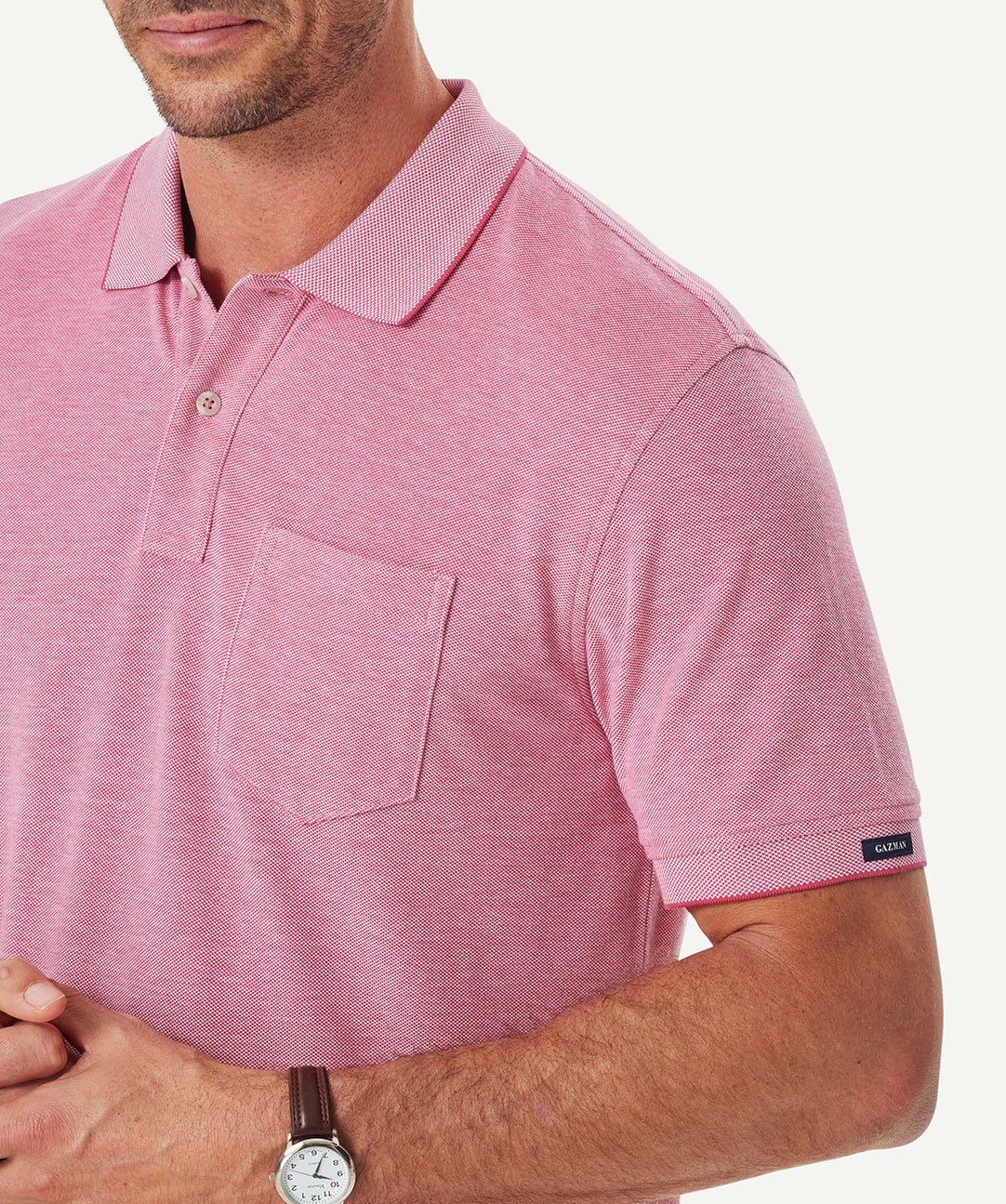 mens pink polo dress shirt