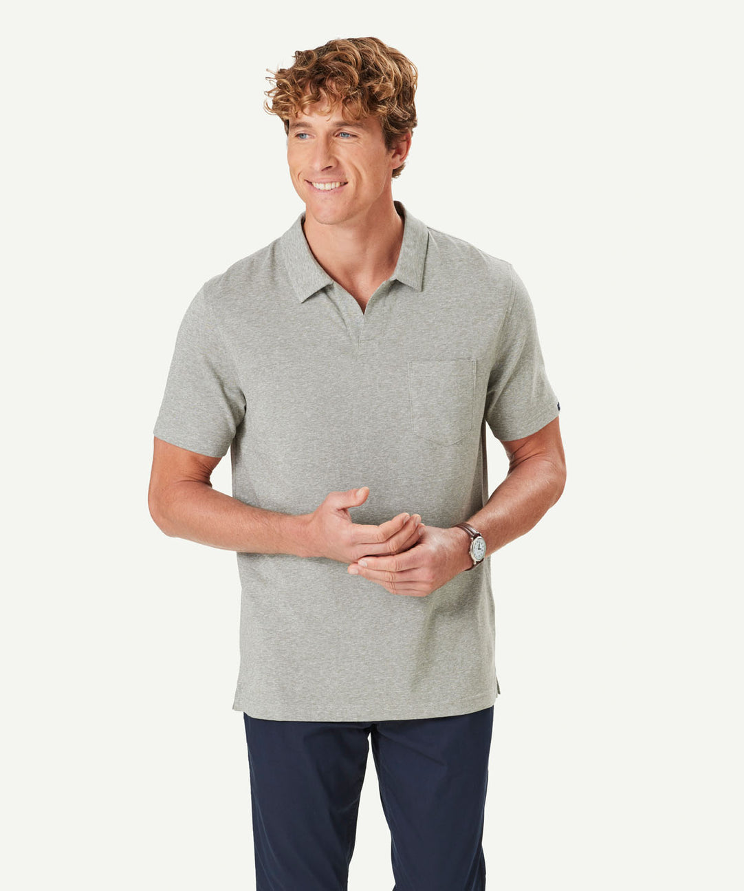 Grey polo 2024 shirt combination