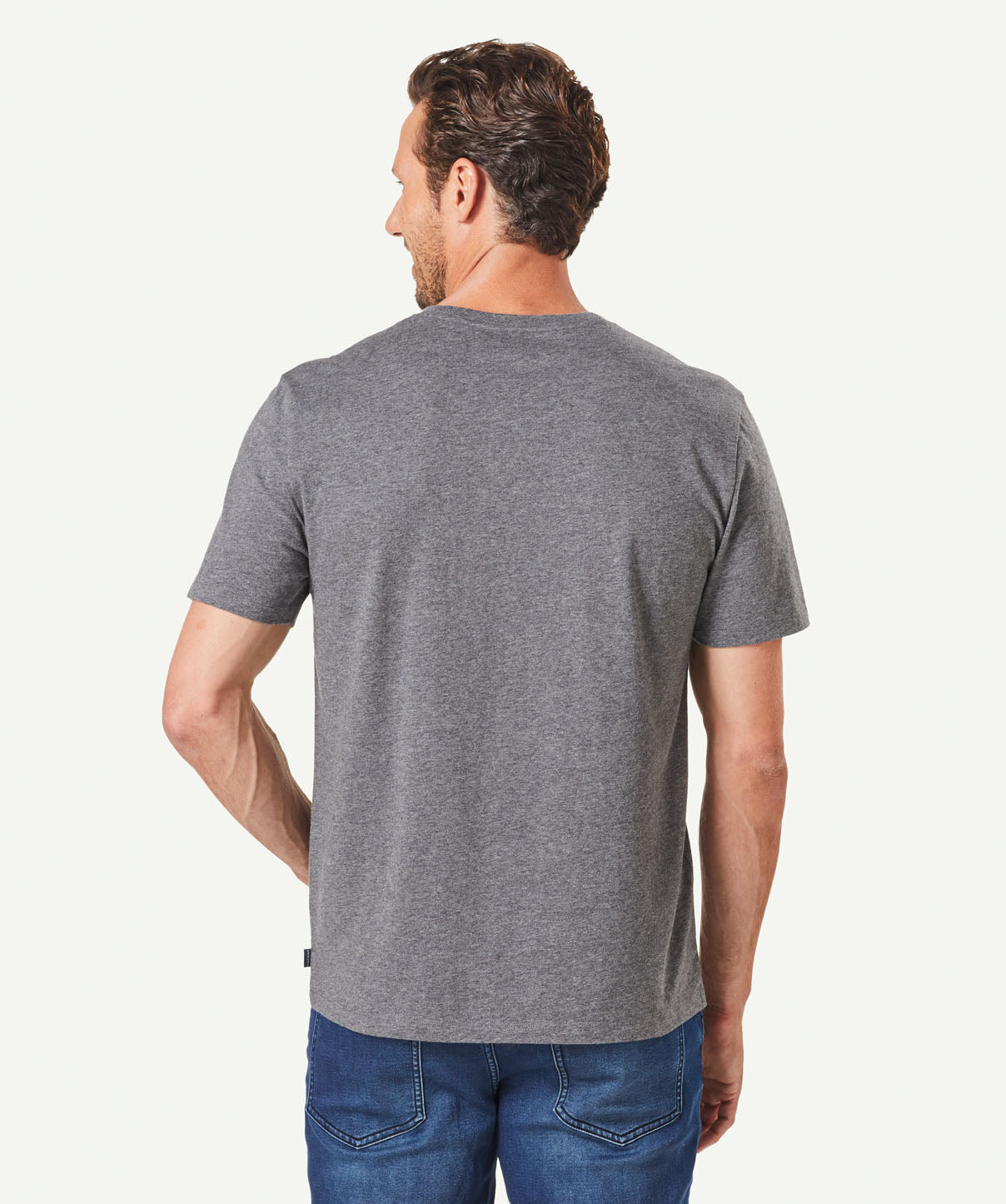 Basic Crew T-shirt - Mid Grey - T-Shirts - GAZMAN