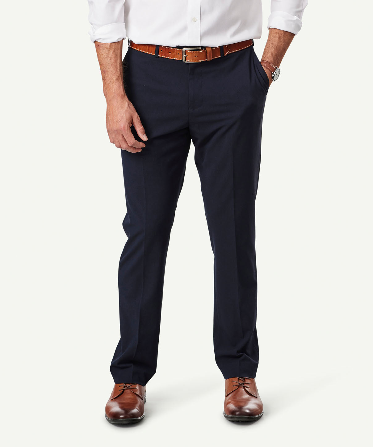 Tailored Trouser - Navy - Business Pants - GAZMAN